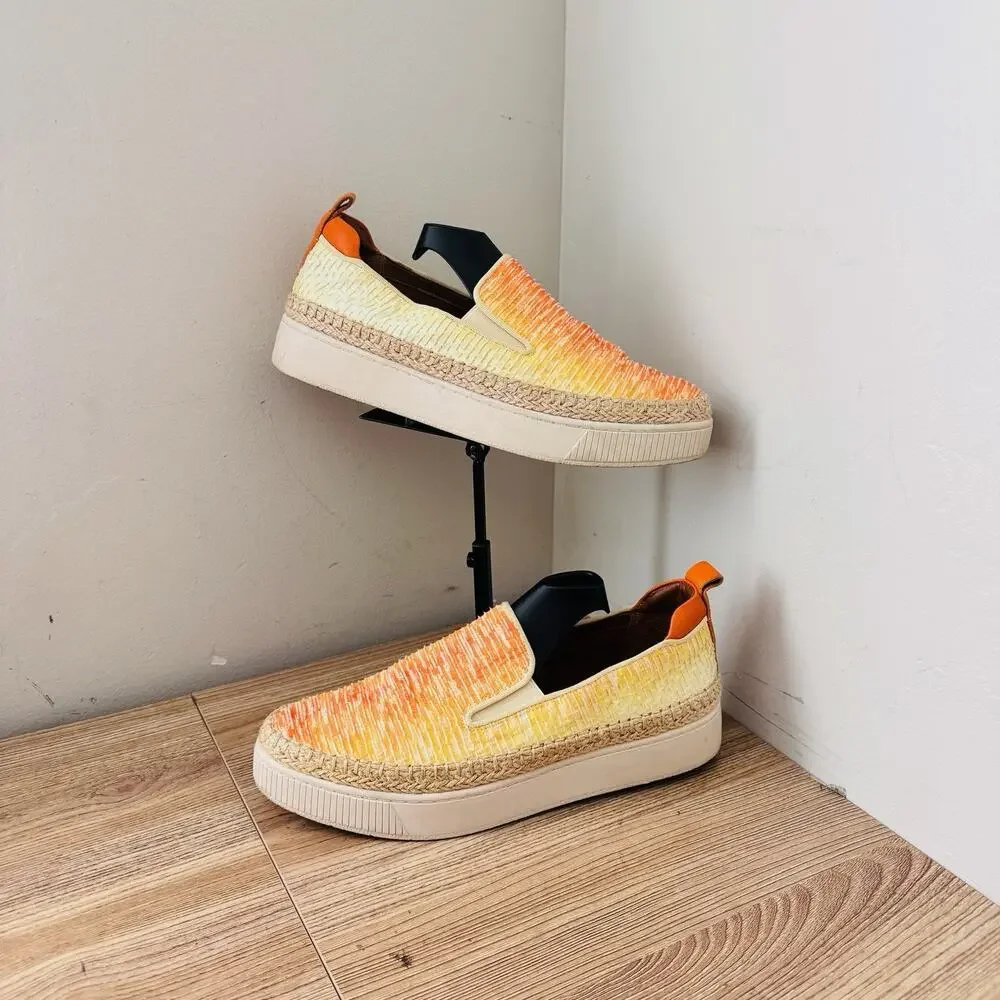 Franco Sarto Homer 2 Orange Slip On Loafers Women’s Size 8.5